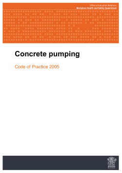 Concrete Pumping Code of Practice 2005
