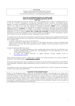 Designated Representative Form