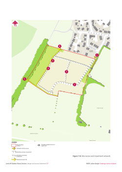 Figure 7.8: Site access and movement network