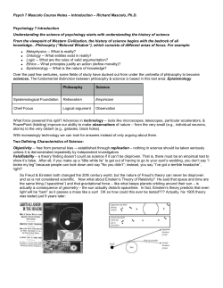Psychology 5 - El Camino College
