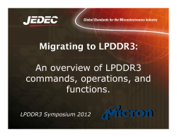 Migrating to LPDDR3: An overview of LPDDR3 commands