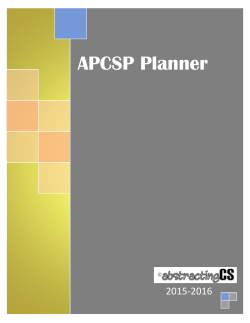 APCSP Planner - abstractingCS