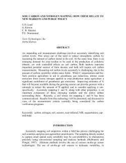 SOIL CARBON AND NITROGEN MAPPING