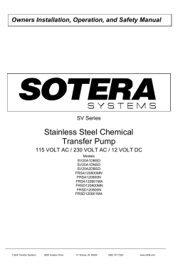 Stainless Steel Chemical Transfer Pump - Fill-Rite