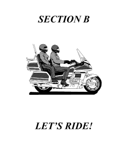 Section B - Let`s Ride