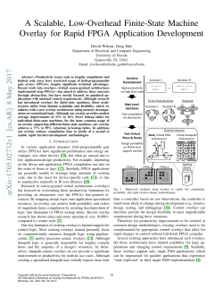A Scalable, Low-Overhead Finite-State Machine Overlay for