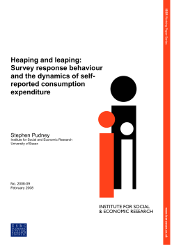 Survey response behaviour and the dynamics of self