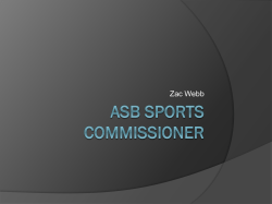 ASB Sports Commissioner