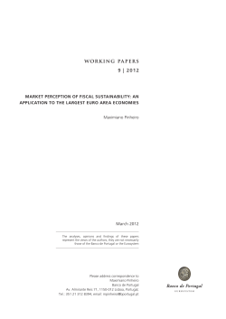 Market perception of fiscal sustainability: An application to the