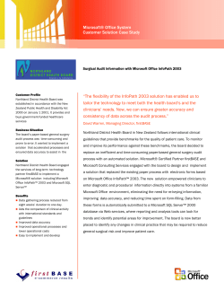 InfoPath Case Study