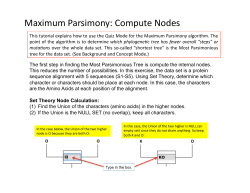 Maximum Parsimony: Compute Nodes