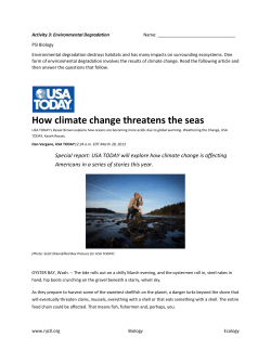 Activity 3: Environmental Degradation Name: PSI Biology