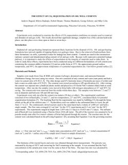 The Effect of CO2 Sequestration on Oilwell Cements