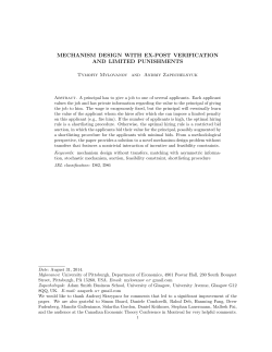 mechanism design with ex-post verification and limited