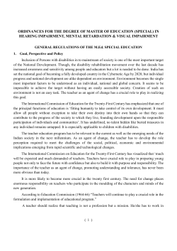 M.Ed Special Education