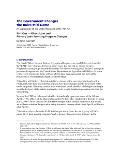 The Government Changes the Rules Mid-Game -