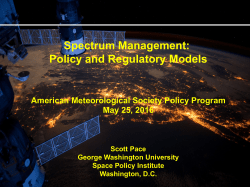 Spectrum Management: Policy and Regulatory Models