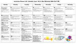 Activities House A - St. Patrick`s Manor