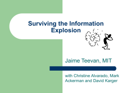 ppt - Jaime Teevan