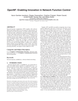 OpenNF: Enabling Innovation in Network Function Control