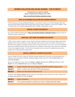CAPP – Curriculum and Program Planning