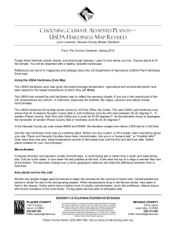 choosing climate adapted plants&mdash; usda hardiness map revised