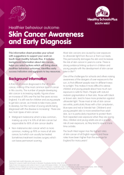 Skin Cancer Awareness and Early Diagnosis