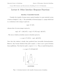 Lecture 6: Other Interface&ndash;Response Functions