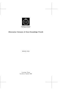 Alternative Variants of Zero-Knowledge Proofs