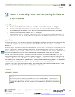 Estimating Centers and Interpreting the Mean as a