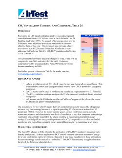 AirTest Note: CO2 And California Title 24
