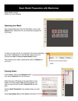 Basic Model Preparation with Meshmixer - Architecture