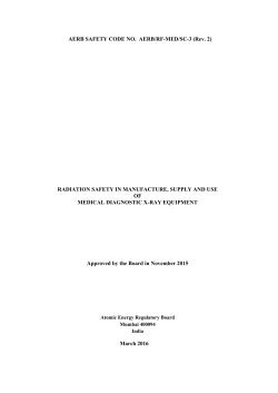 AERB SAFETY CODE NO. AERB/RF-MED/SC-3