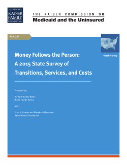 Money Follows the Person - Kaiser Family Foundation