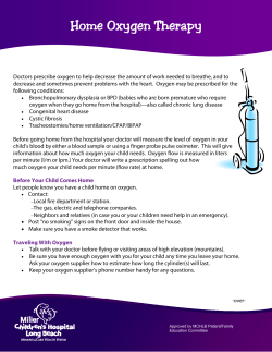 Home Oxygen Therapy 01.28.11