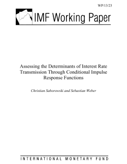 Assessing the Determinants of Interest Rate Transmission Through