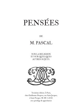 Pens&eacute;es (&eacute;dition 1671, orthographe ancien)