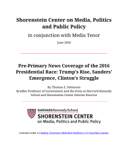 Shorenstein Center on Media, Politics and Public Policy