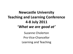 Newcastle University Teaching and Learning Conference 4