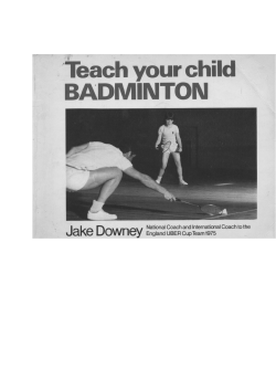 Teach your child badminton - Jake Downey