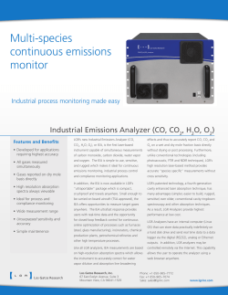 Industrial Emissions Analyzer
