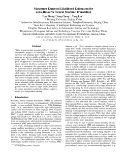 Maximum Expected Likelihood Estimation for Zero