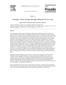 Geologic carbon storage through enhanced oil recovery.