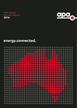 energy.connected. - APA Annual Report 2016