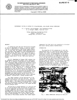 Performance Testing in Oxygen of a High-Pressure, High