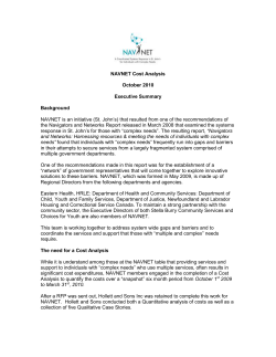 NAVNET Cost Analysis
