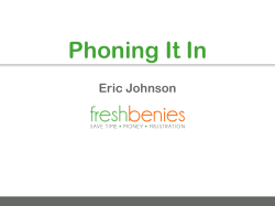 Phoning It In - LearnBenefits