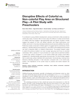 Disruptive Effects of Colorful vs. Non