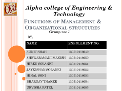 Organizational Structure