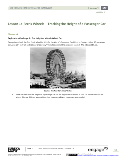 Algebra II Module 2, Topic A, Lesson 1: Student Version